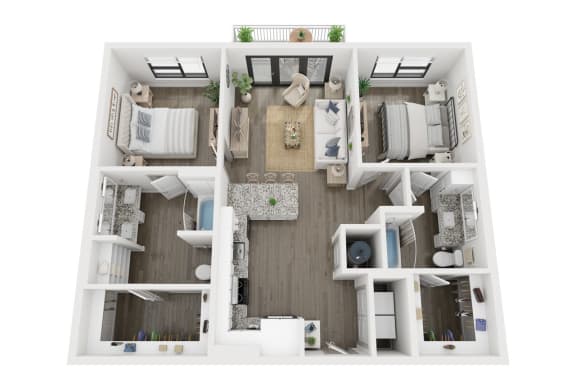 Floor Plan  2 bedroom 2 bathroom floor plan Gat LynnCora, Grand Prairie, 75052